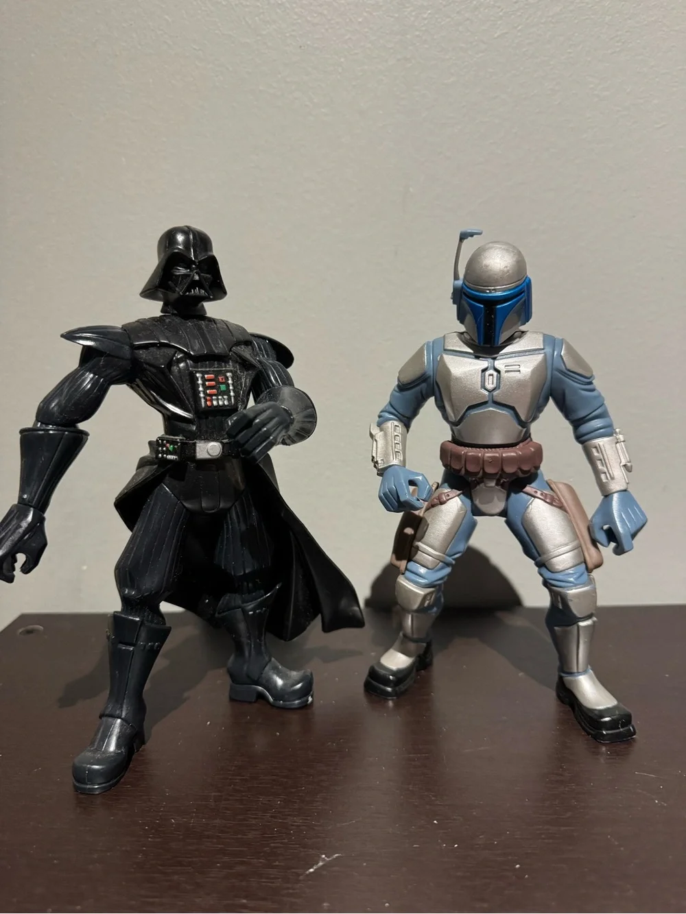 2005 Star Wars Battlers Jango Fett & Darth Vaders Figs Only No Weapons